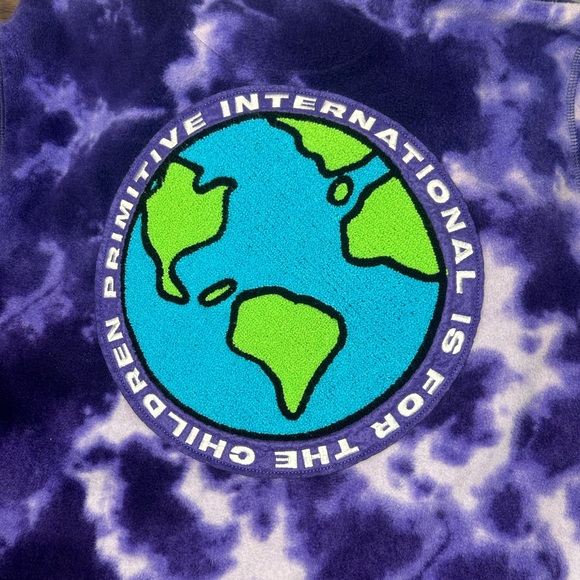 Primitive Skateboarding Hoodie Size Large Purple Graphic Design - Picture 6 of 6